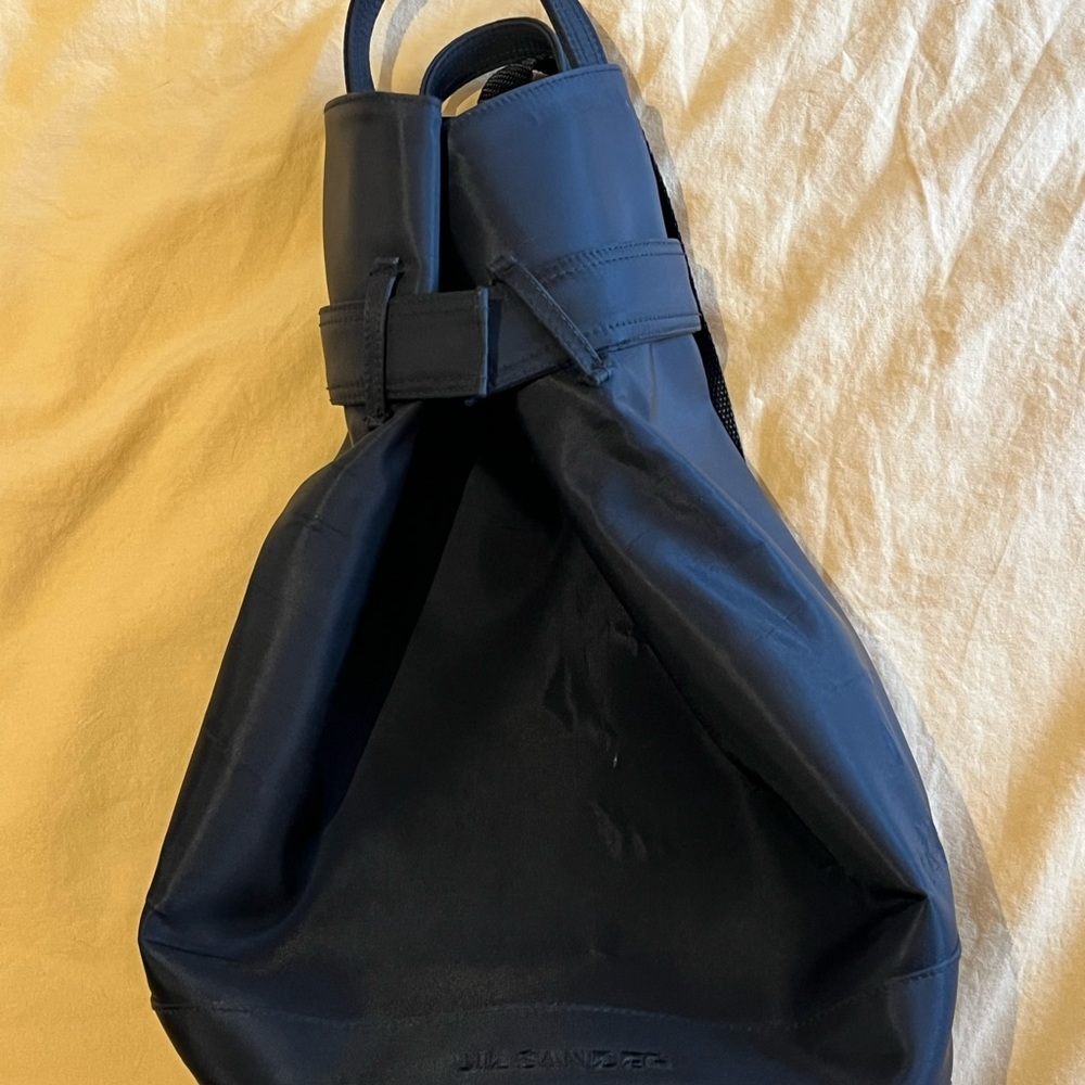 Jil Sander Men's Black Sling Backpack